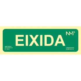 Señal EIXIDA Señal de evacuación fotoluminiscente ISO 7010:2012