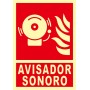 copy of AVISADOR SONORO Señal lucha contra incendios fotoluminiscente, aluminio, 297x420mm, CTE/UNE  23 035 Cat B
