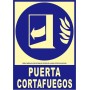 copy of PUERTA CORTAFUEGOS Señal lucha contra incendios fotoluminiscente, aluminio, 210x210mm, CTE/UNE  23 035 Cat B