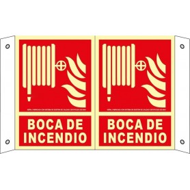 Señal PANORAMICA BOCA DE INCENDIO Señal lucha contra incendios fotoluminiscente