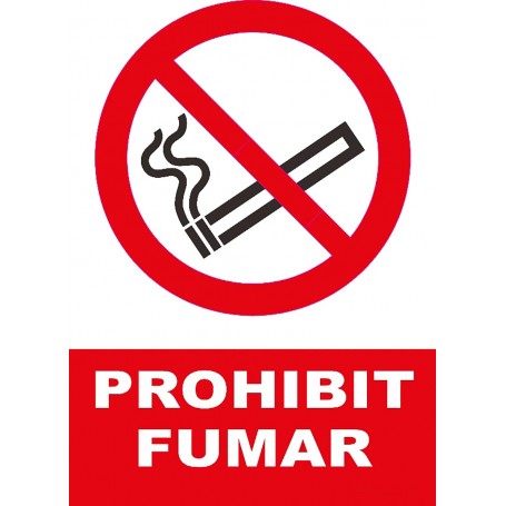 Señal PROHIBIT FUMAR Señal de prohibición - prohibido