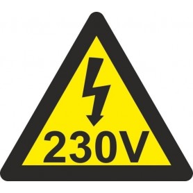 Señal TRIÁNGULO 230V Señal de riesgo - peligro - eléctricas