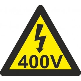 Señal TRIÁNGULO 400V Señal de riesgo - peligro - eléctricas