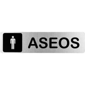 Señal ASEOS HOMBRE - Placa informativa