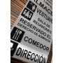 Señal TAQUILLA - Placa informativa