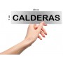 Señal CALDERAS - Placa informativa