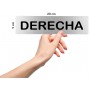 Señal DERECHA - Placa informativa