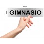Señal GIMNASIO - Placa informativa