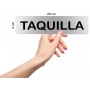 Señal TAQUILLA - Placa informativa